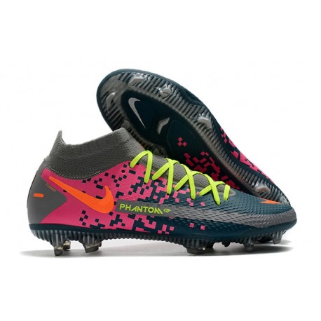 Nike 2021 Phantom GT Elite DF FG - Blu Grigio Rosa