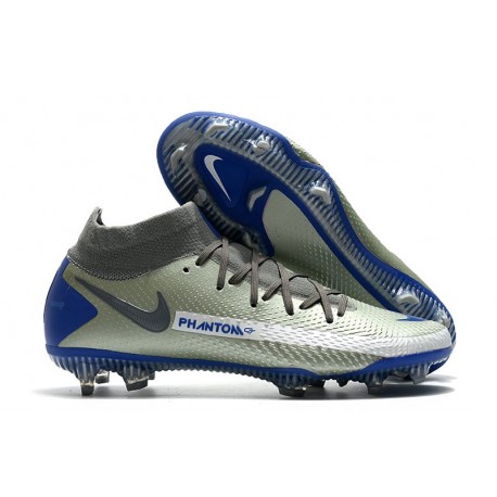 Nike 2021 Phantom GT Elite DF FG - Argento Blu