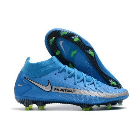 Nike 2021 Phantom GT Elite DF FG - Blu Argento