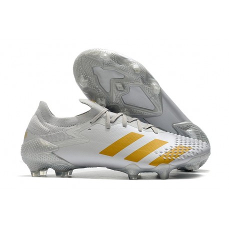adidas Scarpe Predator Mutator 20.1 Low FG Bianco Oro