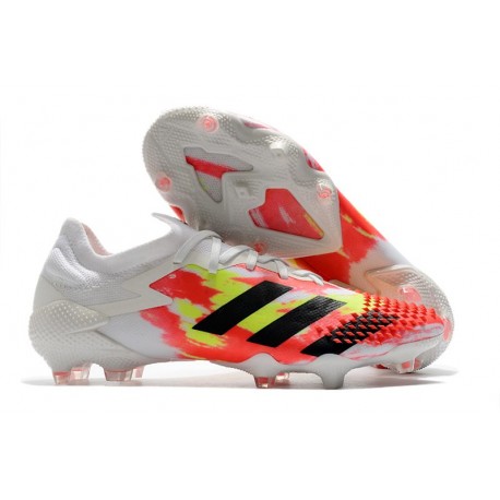 adidas Scarpe Predator Mutator 20.1 Low FG Bianco Pop Nero