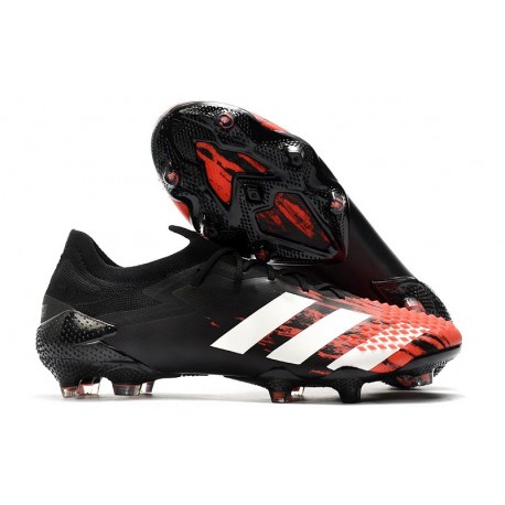 adidas Scarpe Predator Mutator 20.1 Low FG Nero Rosso Bianco