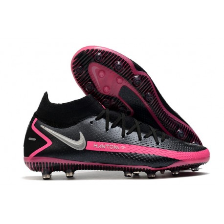 Nike Phantom GT Elite DF AG-PRO Nero Argento Rosa Blast