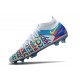Nike Phantom GT Elite DF 3D FG - Bianco Blu Cloro Rosa Blast Opti Giallo
